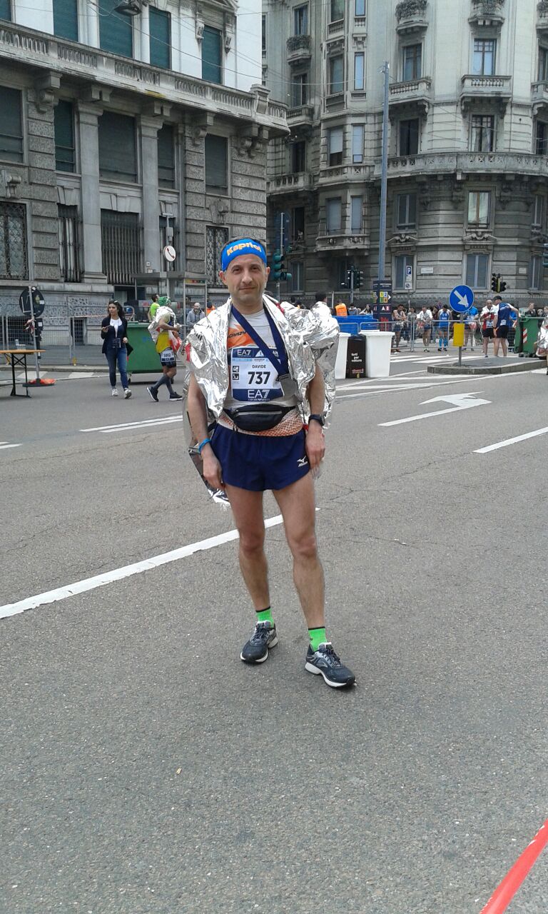 Davide alla Milano Marathon
